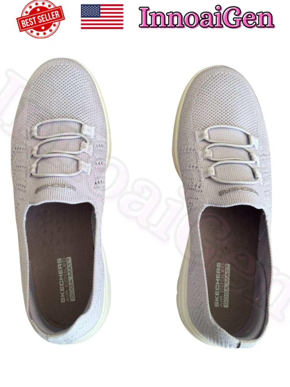 Skechers On-The-Go Flex Determined Lilac Purple Slip On Sneakers NWB Women's 7.5